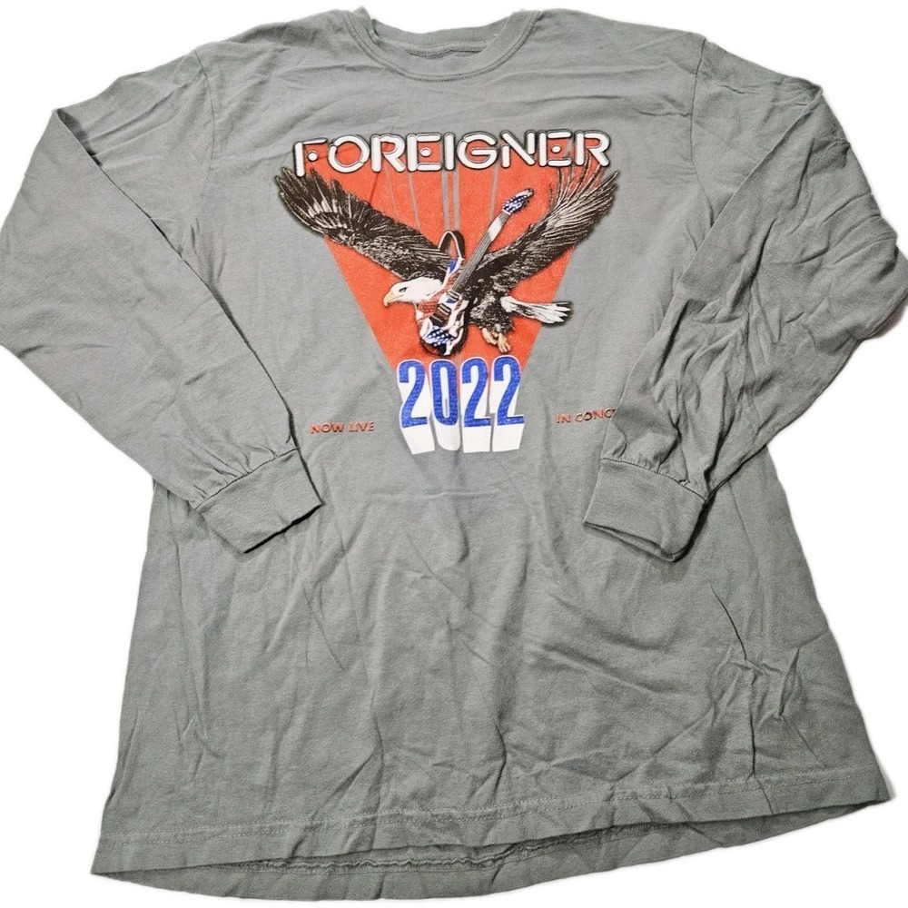 Foreigner Juke Box Heroes‎ 2022 World Tour Concert T-Shirt Sz M The Thread Shop